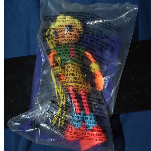 VINTAGE NEW Betty Spaghetti McDonalds Happy Meal Toy 2002-2003 - Picture 1 of 4